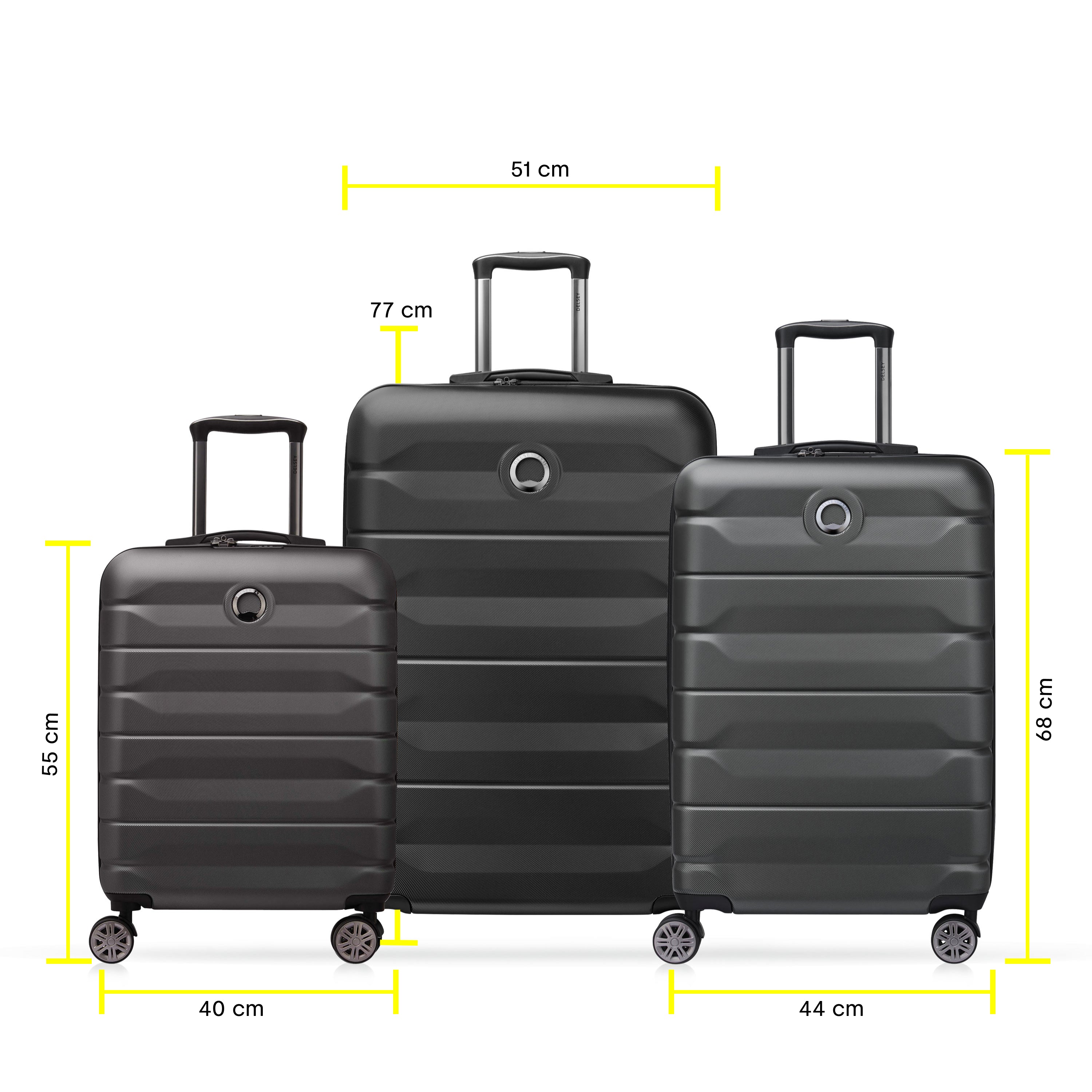 AIR ARMOUR - Set 3 Suitcases (L-77cm) (M-68cm) (S-55cm) - Image 51